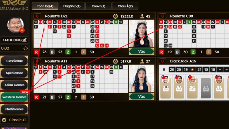 Hướng dẫn chơi Roulette Kubet Gói Gọn Chỉ Trong 5 Bước 4 Chọn game Roulette để tham gia