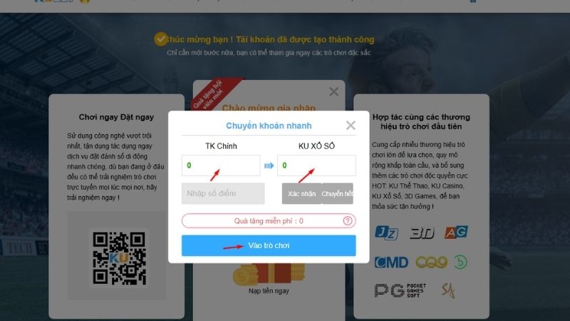 Hướng Dẫn Vào Cược Đua Xe KU - Thao Tác Chỉ 1 Phút Là Xong 4 Chuyển tiền từ tài khoản chính tới sảnh KU xổ số