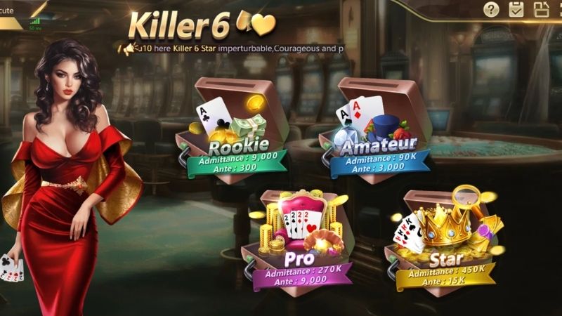 Killer 6 - Game Hay Chưa Chơi Sẽ Tiếc, Xem Ngay! 2 Killer 6 có 4 sảnh chơi cho phép anh em thỏa sức tham gia