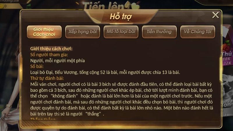 Killer 13 - Chơi Hay, Thắng Lớn, Đa Dạng Sảnh Cược 3 Luật chơi game Tiến Lên đơn giản ai cũng có thể tham gia