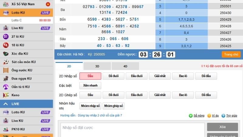 Hướng Dẫn Vào Live Lotto KU Với 3 Bước, Xem Ngay! 2 Nắm chắc hướng dẫn vào Live Lotto KU anh em sẽ chủ động trong đặt cược