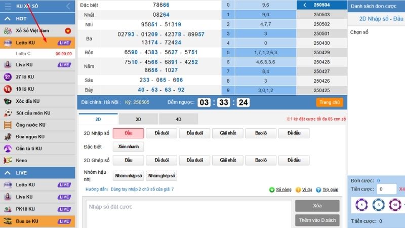 Hướng Dẫn Vào Live Lotto KU Với 3 Bước, Xem Ngay! 5 Truy cập vào Lotto KU Live để tham gia